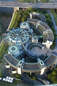 Blick vom Rheinturm auf den Landtag &ndash; Foto: Ulrike Thomas