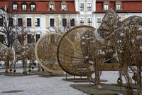 Lichtinstallationen vor Landtag &ndash; Foto: Ulrike Thomas